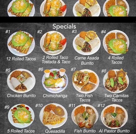 Los jilbertos - The actual menu of the Jilbertito's Mexican Food restaurant. Prices and visitors' opinions on dishes.